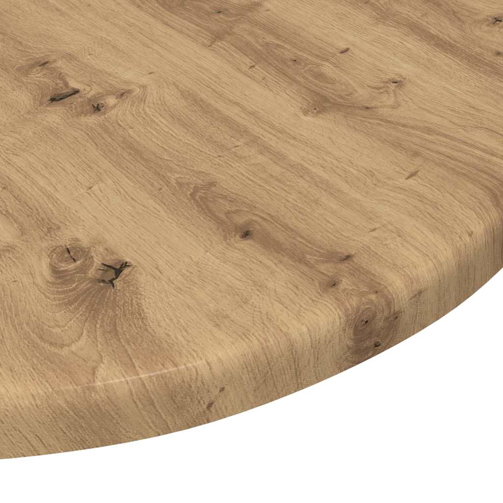 vidaXL Table Top Artisan oak Ø 40 x 1.5 cm Engineered Wood