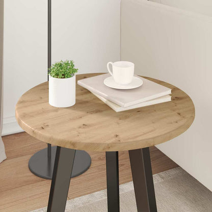 vidaXL Table Top Artisan oak Ø 40 x 1.5 cm Engineered Wood