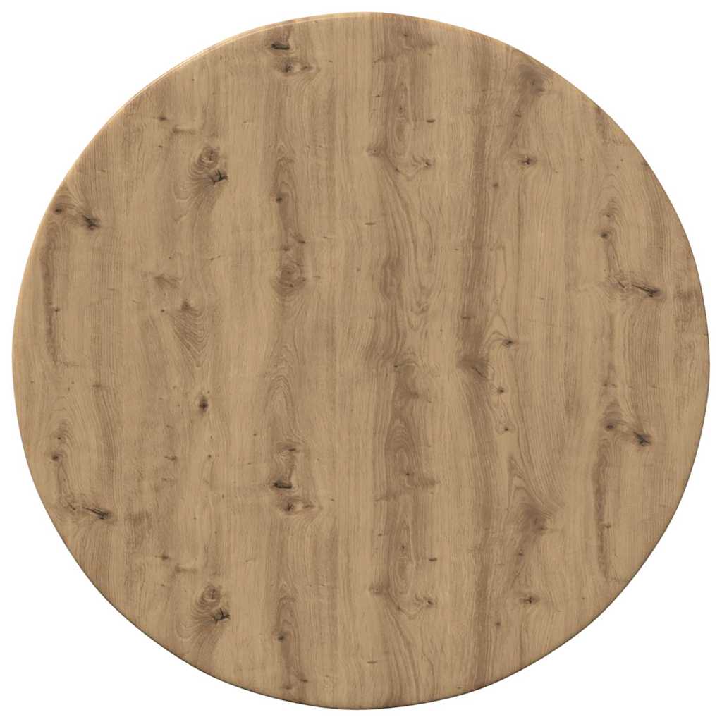 vidaXL Table Top Artisan oak Ø 40 x 1.5 cm Engineered Wood