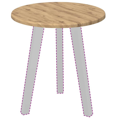 vidaXL Table Top Artisan oak Ø 40 x 1.5 cm Engineered Wood