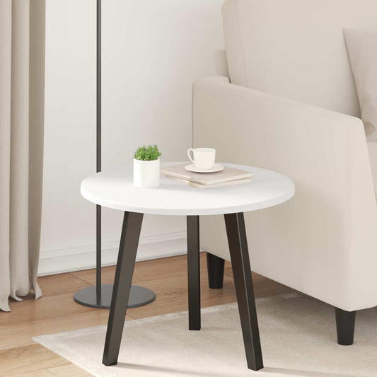vidaXL Table Top Ø 50 x 1.5 cm Round Engineered Wood White