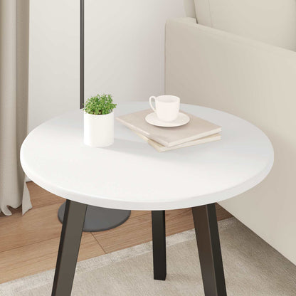 vidaXL Table Top Ø 50 x 1.5 cm Round Engineered Wood White
