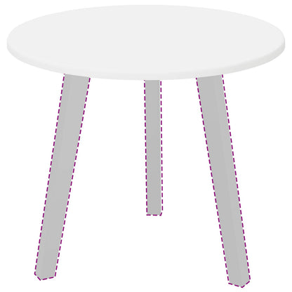 vidaXL Table Top Ø 50 x 1.5 cm Round Engineered Wood White