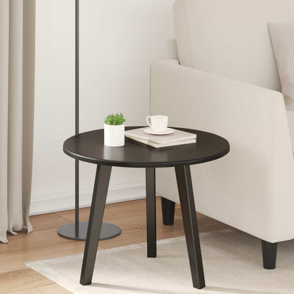 vidaXL Table Top Black Ø 50 x 1.5 cm Engineered Wood