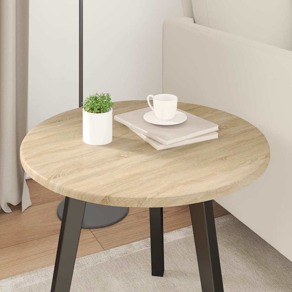 vidaXL Table Top Sonoma oak Ø 50 x 1.5 cm Engineered Wood