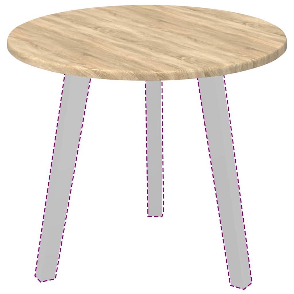 vidaXL Table Top Sonoma oak Ø 50 x 1.5 cm Engineered Wood