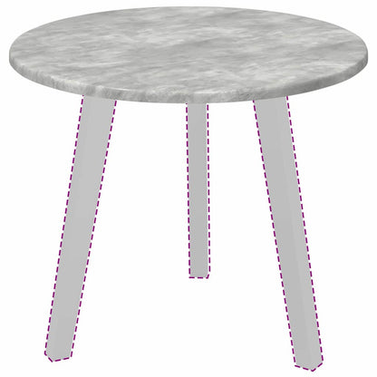 vidaXL Table Top Concrete grey Ø 50 x 1.5 cm Engineered Wood