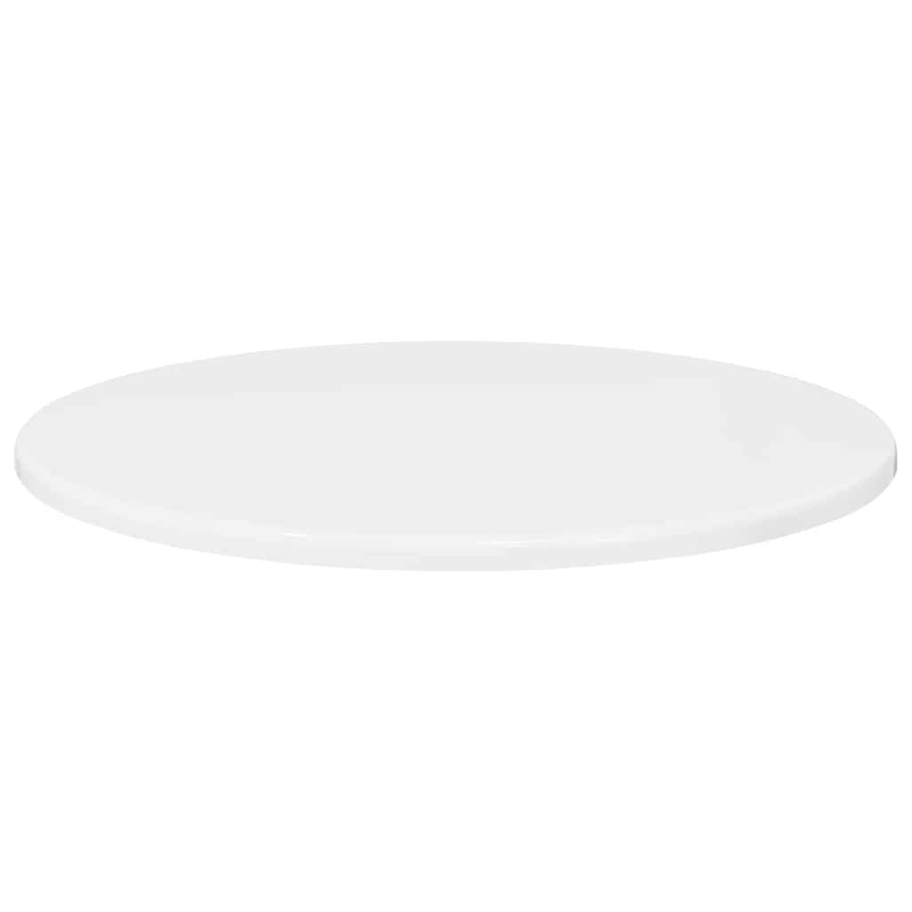 vidaXL Table Top Ø 50 x 1.5 cm Round Engineered Wood High Gloss White