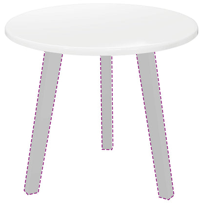 vidaXL Table Top Ø 50 x 1.5 cm Round Engineered Wood High Gloss White