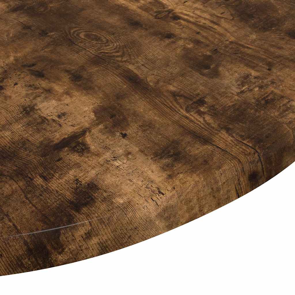 vidaXL Table Top Ø 50 x 1.5 cm Round Engineered Wood Smoked Oak