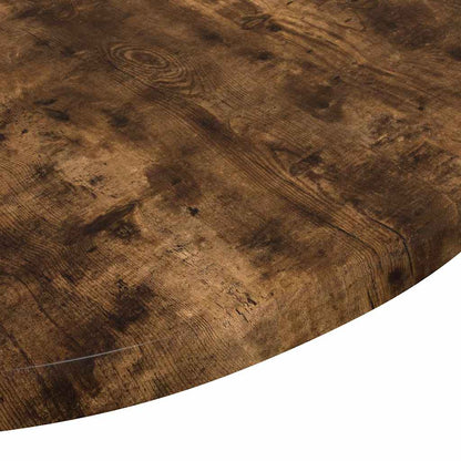 vidaXL Table Top Ø 50 x 1.5 cm Round Engineered Wood Smoked Oak
