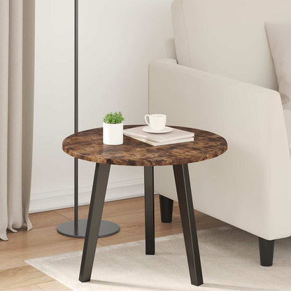 vidaXL Table Top Ø 50 x 1.5 cm Round Engineered Wood Smoked Oak