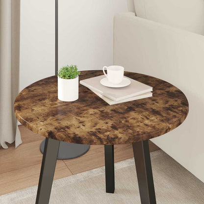 vidaXL Table Top Ø 50 x 1.5 cm Round Engineered Wood Smoked Oak