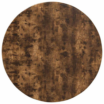 vidaXL Table Top Ø 50 x 1.5 cm Round Engineered Wood Smoked Oak
