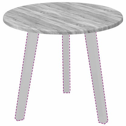 vidaXL Table Top Grey sonoma Ø 50 x 1.5 cm Engineered Wood