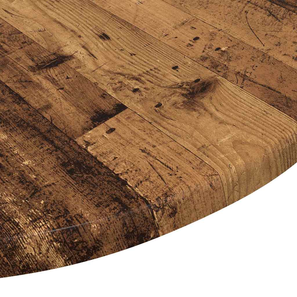 vidaXL Table Top Old wood Ø 50 x 1.5 cm Engineered Wood