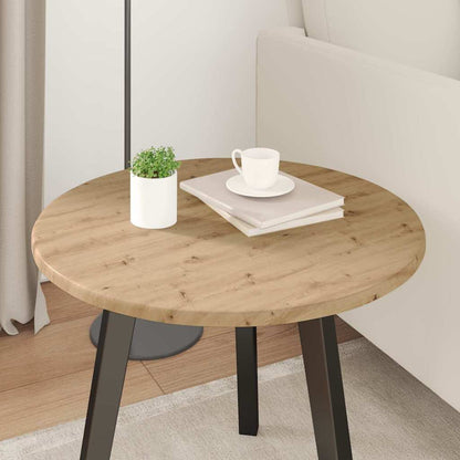 vidaXL Table Top Artisan oak Ø 50 x 1.5 cm Engineered Wood