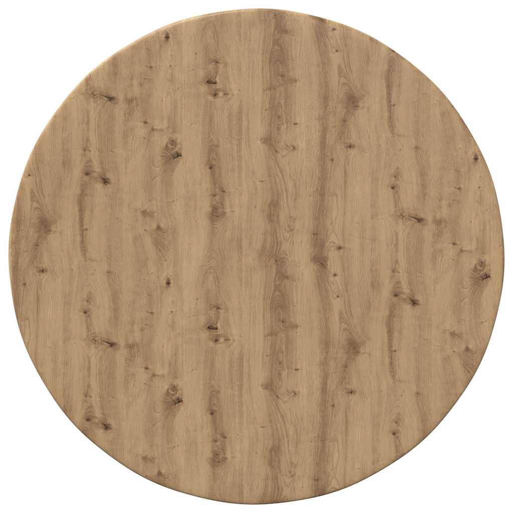 vidaXL Table Top Artisan oak Ø 50 x 1.5 cm Engineered Wood