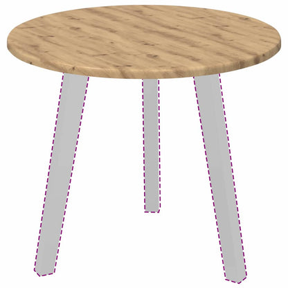 vidaXL Table Top Artisan oak Ø 50 x 1.5 cm Engineered Wood