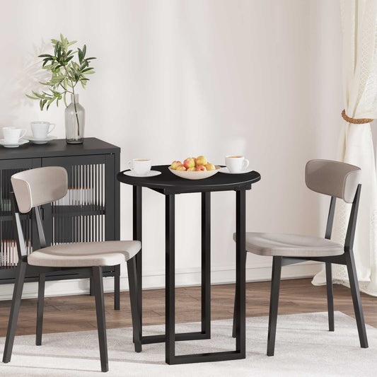 vidaXL Table Top Ø 60 x 1.5 cm Round Engineered Wood Black