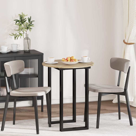 vidaXL Table Top Ø 60 x 1.5 cm Round Engineered Wood Sonoma Oak
