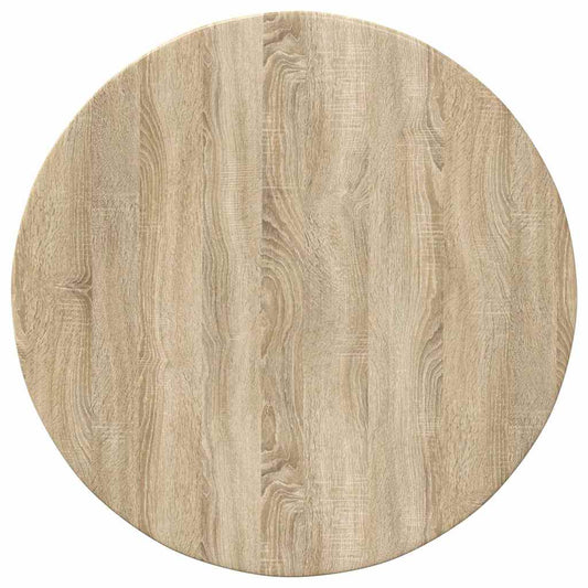 vidaXL Table Top Ø 60 x 1.5 cm Round Engineered Wood Sonoma Oak