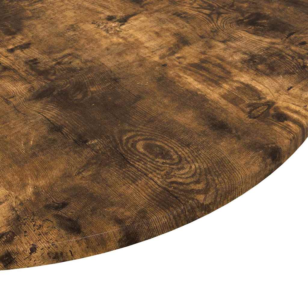 vidaXL Table Top Ø 60 x 1.5 cm Round Engineered Wood Smoked Oak
