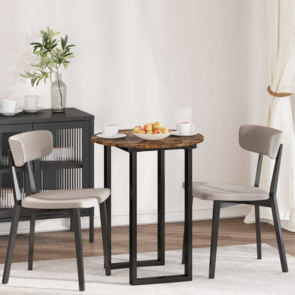 vidaXL Table Top Ø 60 x 1.5 cm Round Engineered Wood Smoked Oak