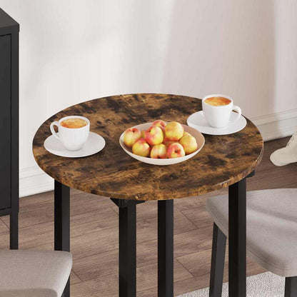 vidaXL Table Top Ø 60 x 1.5 cm Round Engineered Wood Smoked Oak