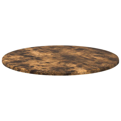 vidaXL Table Top Ø 60 x 1.5 cm Round Engineered Wood Smoked Oak