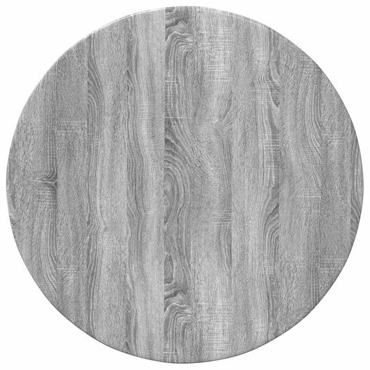 vidaXL Table Top Ø 60 x 1.5 cm Round Engineered Wood Grey Sonoma