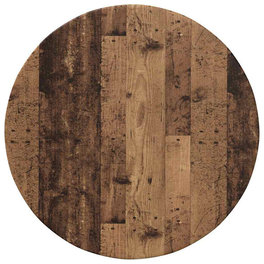 vidaXL Table Top Old wood Ø 60 x 1.5 cm Engineered Wood