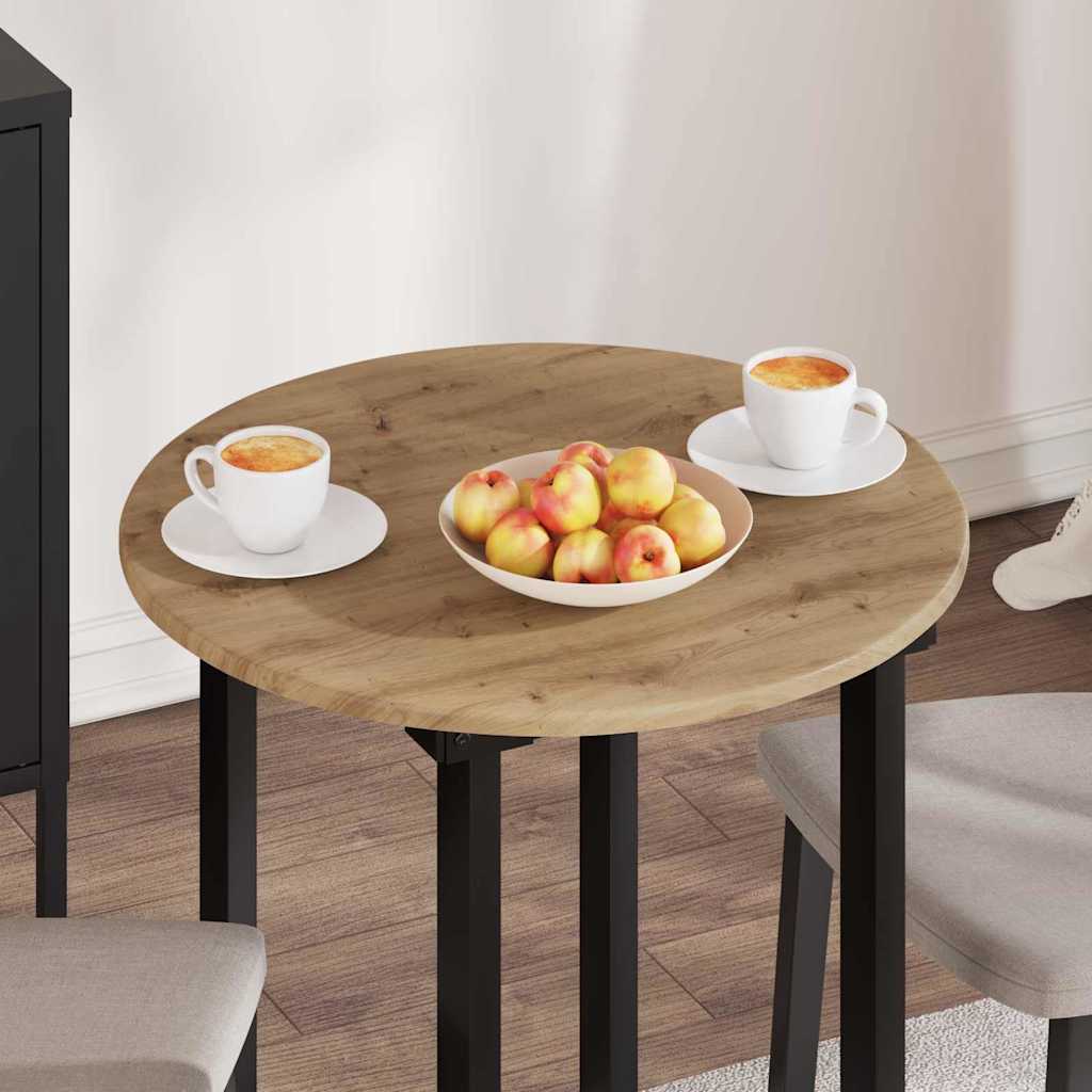 vidaXL Table Top Artisan oak Ø 60 x 1.5 cm Engineered Wood