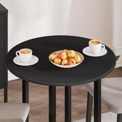 vidaXL Table Top Ø 70 x 1.5 cm Round Engineered Wood Black