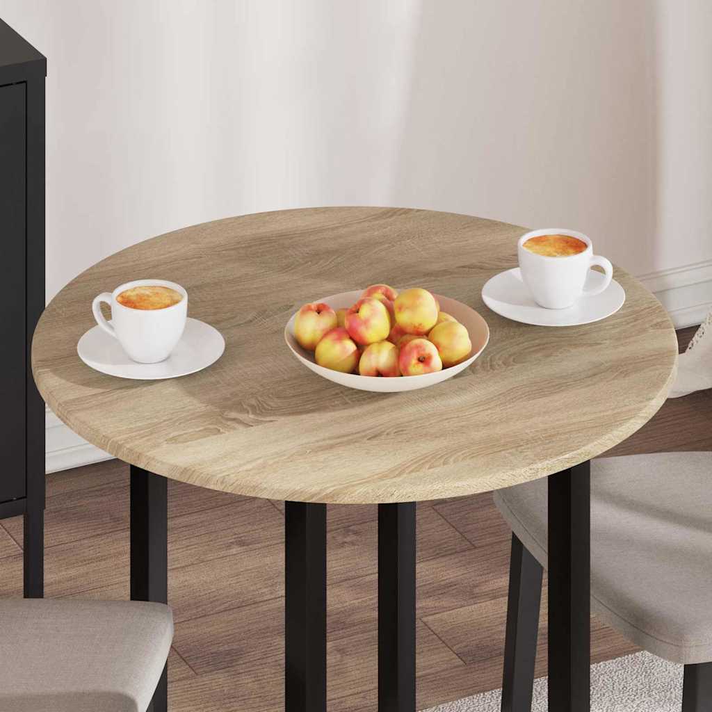 vidaXL Table Top Sonoma oak Ø 70 x 1.5 cm Engineered Wood