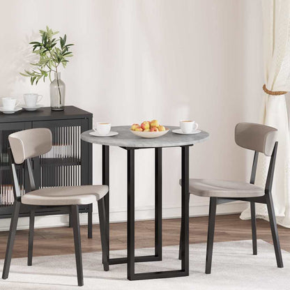vidaXL Table Top Ø 70 x 1.5 cm Round Engineered Wood Concrete Grey