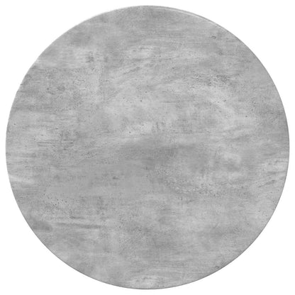 vidaXL Table Top Ø 70 x 1.5 cm Round Engineered Wood Concrete Grey