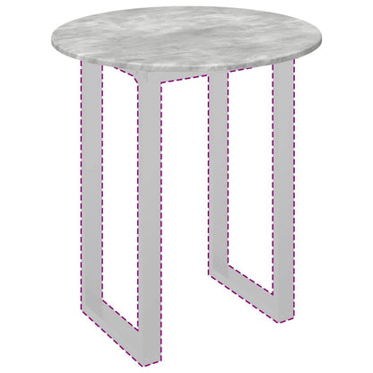 vidaXL Table Top Ø 70 x 1.5 cm Round Engineered Wood Concrete Grey