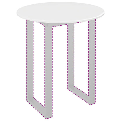vidaXL Table Top Ø 70 x 1.5 cm Round Engineered Wood High Gloss White