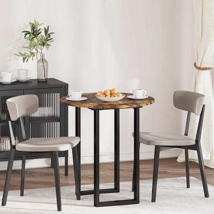 vidaXL Table Top Ø 70 x 1.5 cm Round Engineered Wood Smoked Oak