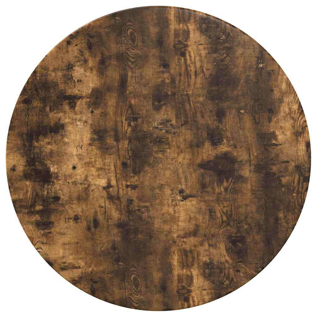 vidaXL Table Top Ø 70 x 1.5 cm Round Engineered Wood Smoked Oak