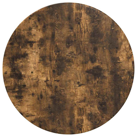vidaXL Table Top Ø 70 x 1.5 cm Round Engineered Wood Smoked Oak