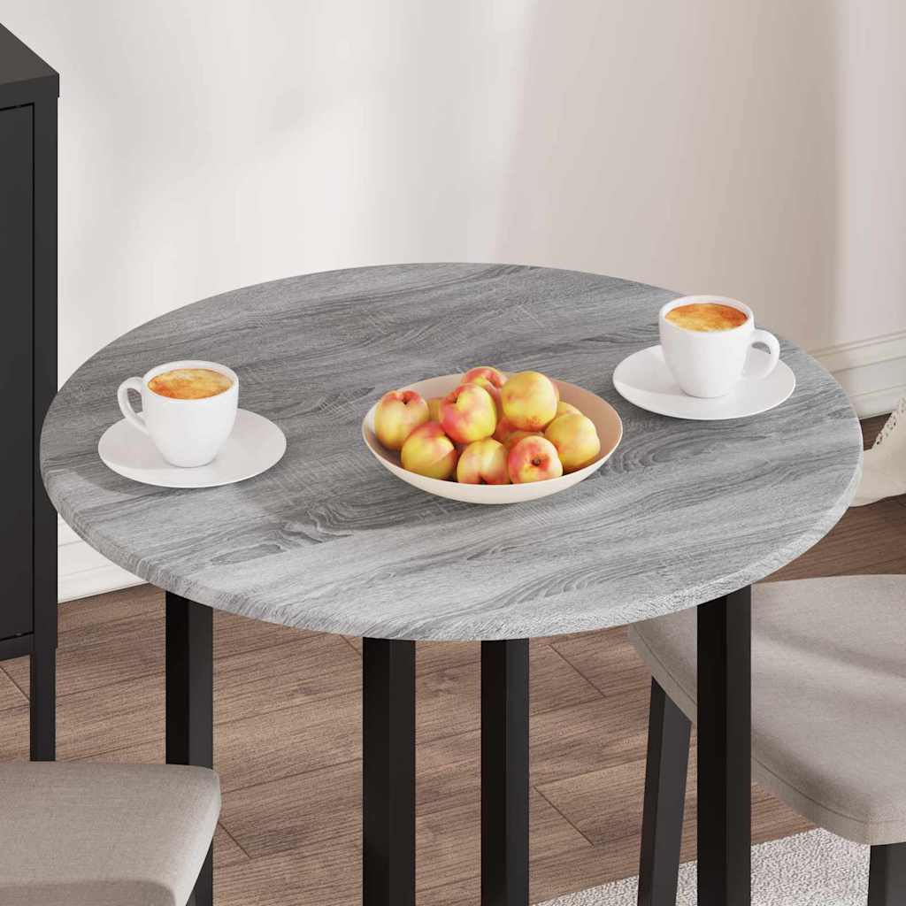vidaXL Table Top Grey sonoma Ø 70 x 1.5 cm Engineered Wood