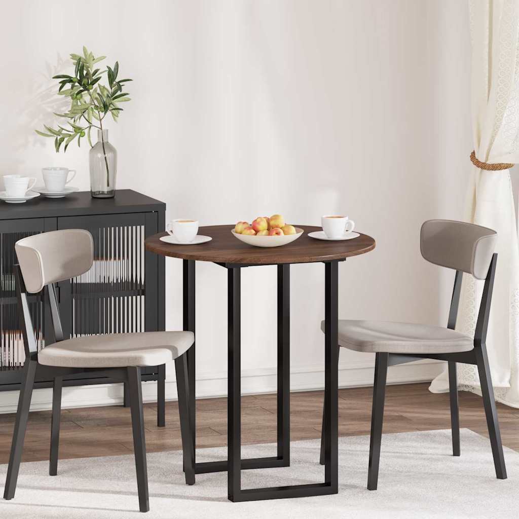 vidaXL Table Top Brown oak Ø 70 x 1.5 cm Engineered Wood