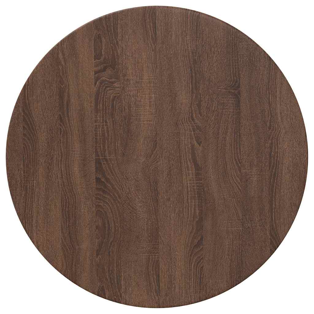 vidaXL Table Top Brown oak Ø 70 x 1.5 cm Engineered Wood