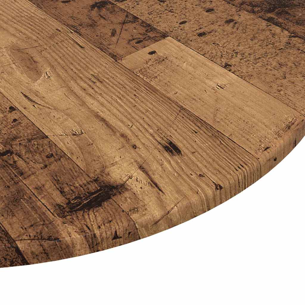 vidaXL Table Top Old wood Ø 70 x 1.5 cm Engineered Wood