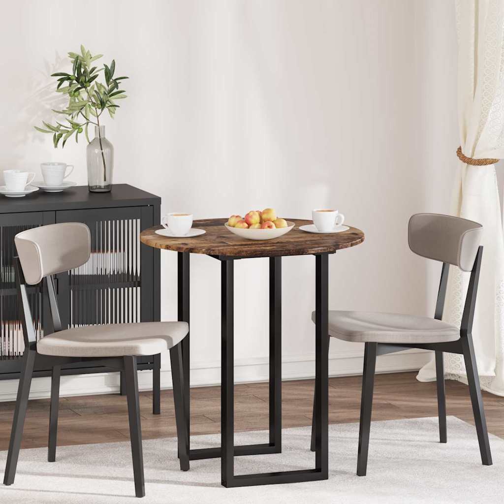 vidaXL Table Top Old wood Ø 70 x 1.5 cm Engineered Wood