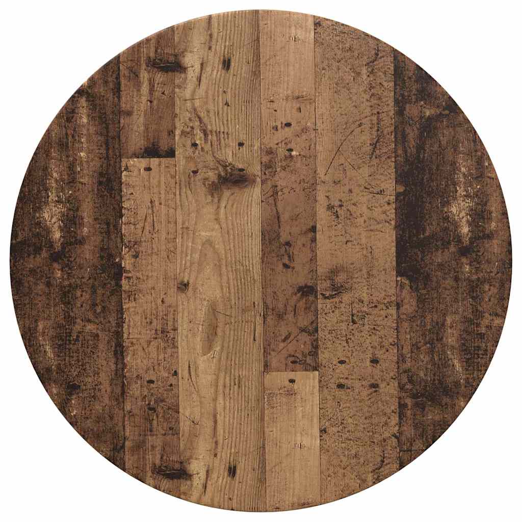 vidaXL Table Top Old wood Ø 70 x 1.5 cm Engineered Wood