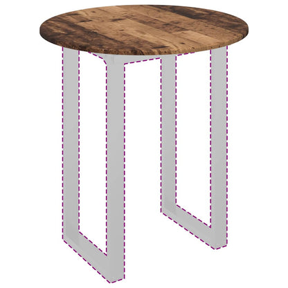 vidaXL Table Top Old wood Ø 70 x 1.5 cm Engineered Wood