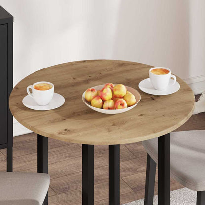 vidaXL Table Top Artisan oak Ø 70 x 1.5 cm Engineered Wood